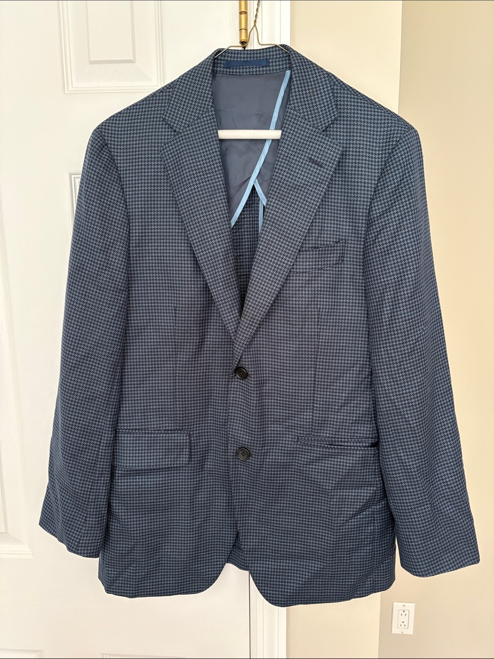 Owen Miller by Saks Fifth Avenue Men's Navy Micro-Check Sport Coat